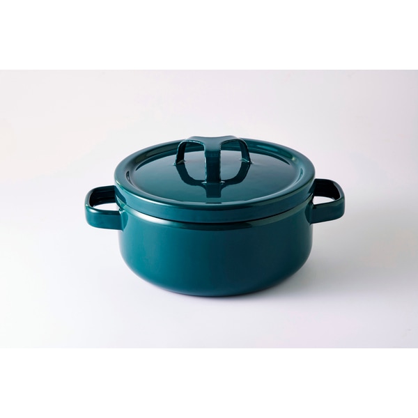 お取り寄せ】富士ホーロー 匠 20cm両手鍋 鉄緑 TKM-20W.G | 卸・問屋