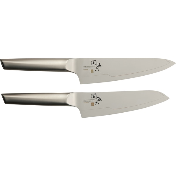 【お取り寄せ】【ロット=5】貝印 関孫六 10000ST 三徳包丁・牛刀包丁セット 020AB1943