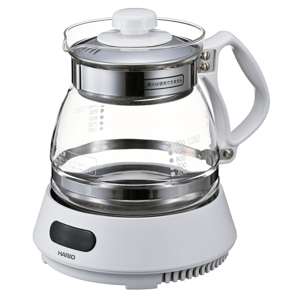 【お取り寄せ】ハリオ HARIO e＋ マイコン煎じ器N ホワイト HMJN-1000-W