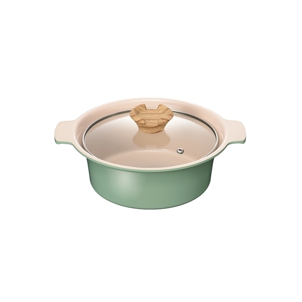 和平フレイズ アルモンデ ＩＨ対応卓上鍋18cm グリーン RB-3306