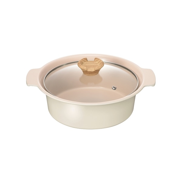 和平フレイズ アルモンデ ＩＨ対応卓上鍋21cm ホワイト RB-3307