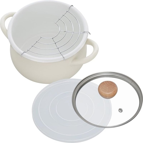 和平フレイズ ストクック IH対応ホーロークッキングポット20cm グレー RB-3247