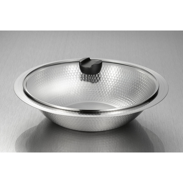 和平フレイズ 彩食庵 ガラス蓋付IH対応よせしゃぶ鍋26cm MB-2840