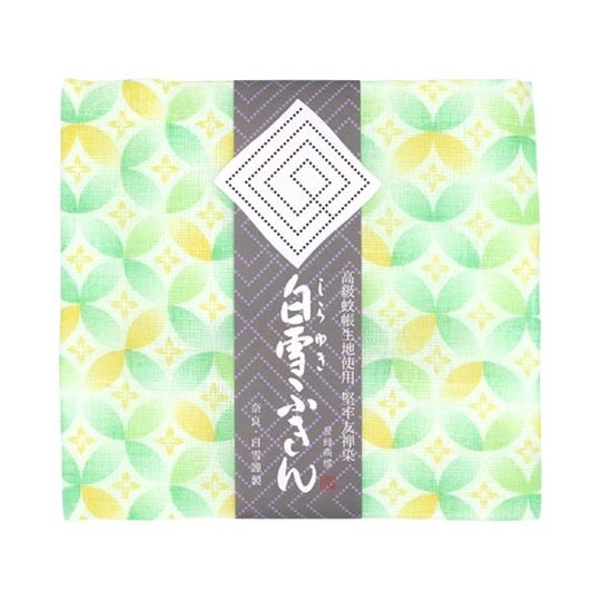 白雪ふきん 白雪友禅ふきん 七宝柄 グリーン 2158