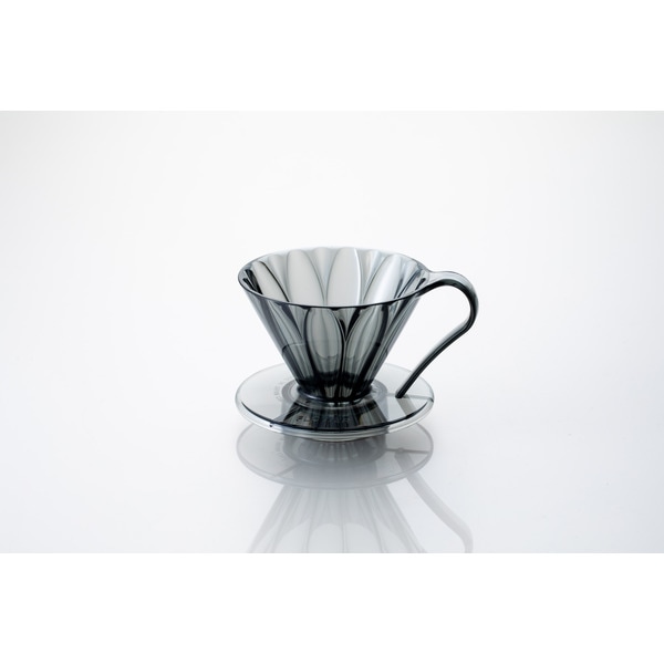 【お取り寄せ】【ロット＝48】三洋産業 カフェック CAFEC トライタンフラワードリッパー1杯用 クリアブラック TFD-1CB