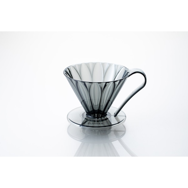 【お取り寄せ】【ロット＝48】三洋産業 カフェック CAFEC トライタンフラワードリッパー2-4杯用 クリアブラック TFD-4CB