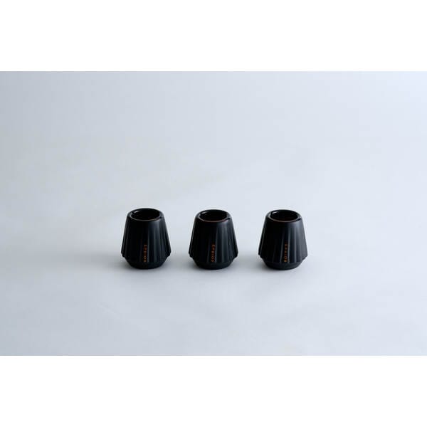 エペイオス EPEIOS キスカップ (陶器製「ヴィンテージブラック」x3点セット) ブラック CC011ABUN1