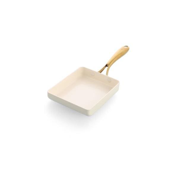 グリーンパン GREENPAN ストゥディオ エッグパン 14×18cm クリームホワイト CC010597-104