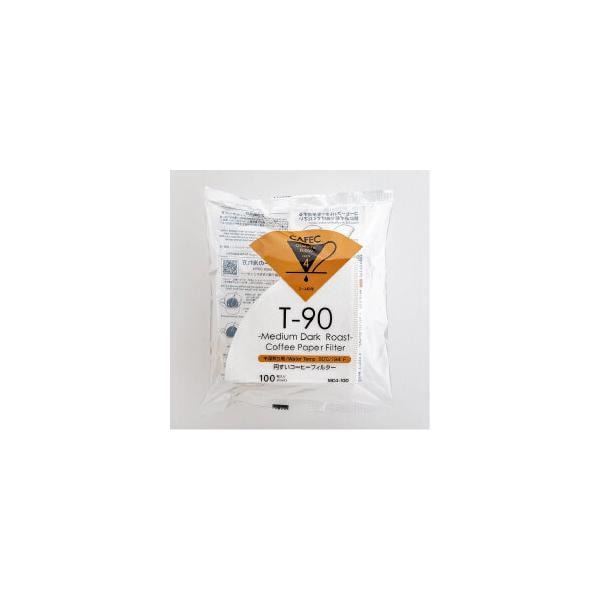 【お取り寄せ】【ロット＝80】三洋産業 カフェック CAFEC 焙煎度別 円すいコーヒーフィルター 中深煎り用 2-4杯用 100枚入 ホワイト  MC4-100W