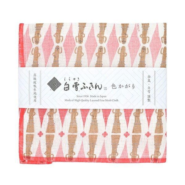 白雪ふきん 色かがり ハニワ ピンク 1701