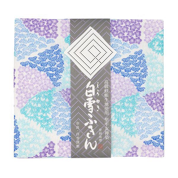 白雪ふきん 白雪友禅ふきん 松竹梅 ブルー 2148
