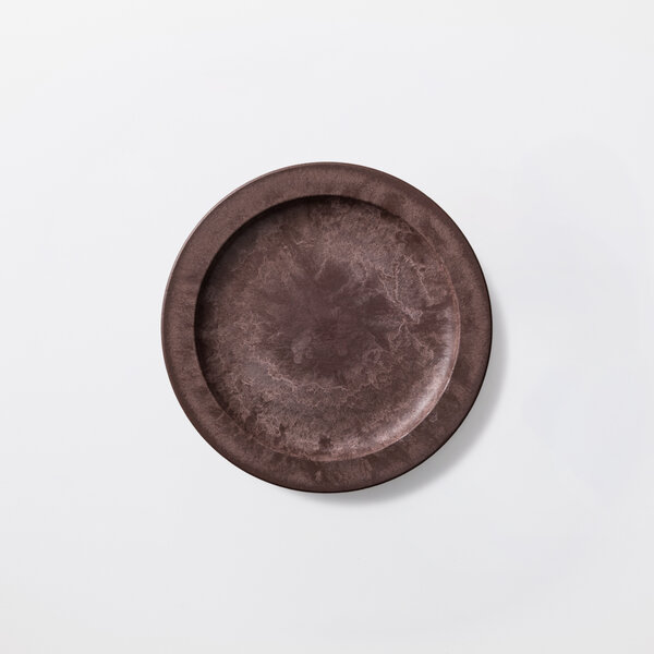 ■エイラス ARAS ヒートコレクション 丸皿中 レッドブラウン A_45RD