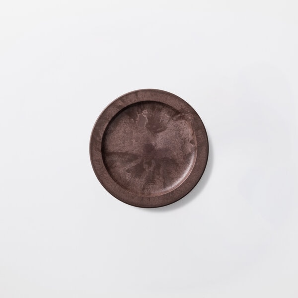 ■エイラス ARAS ヒートコレクション 丸皿小 レッドブラウン A_44RD