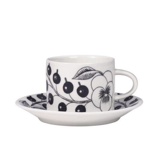 【お取り寄せ】アラビア ARABIA パラティッシ コーヒーカップ&ソーサー ブラック1054182