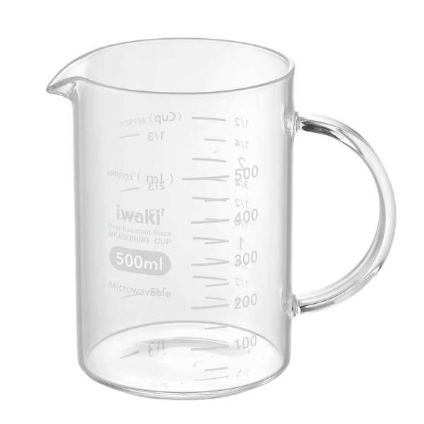 イワキ iwaki 把手付メジャーカップ 500ml BMC50T-W