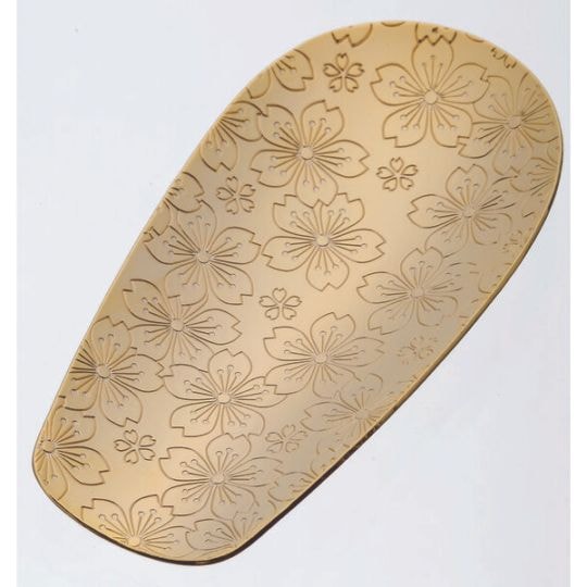 【お取り寄せ】青芳 カジュアルプロダクト CASUAL PRODUCT ステンレス茶箕 さくら ゴールド 019791