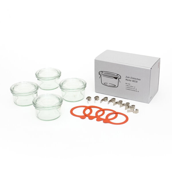 【お取り寄せ】【ロット=2】WECK ウェック GIFTBOX(MOLD140mlx4SET) WE-S220