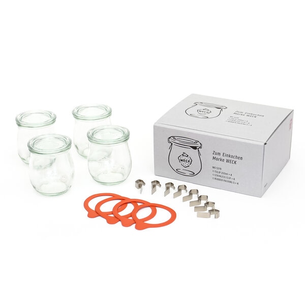 【お取り寄せ】【ロット=2】WECK ウェック GIFTBOX(TULIP200mlx4SET) WE-S219