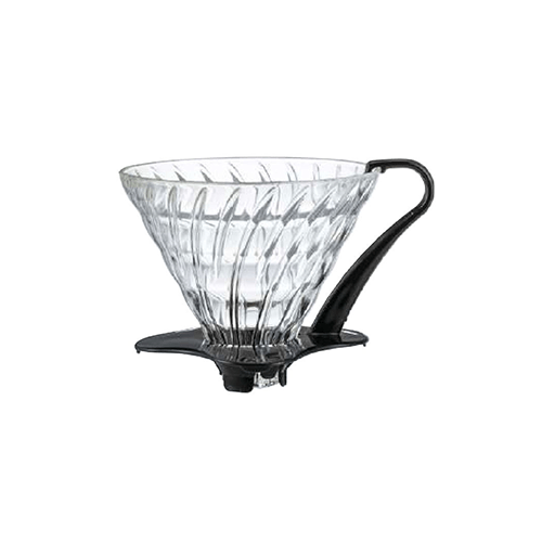【お取り寄せ】ハリオ HARIO V60 耐熱ガラス透過ドリッパー 03 ブラック VDGN-03-B