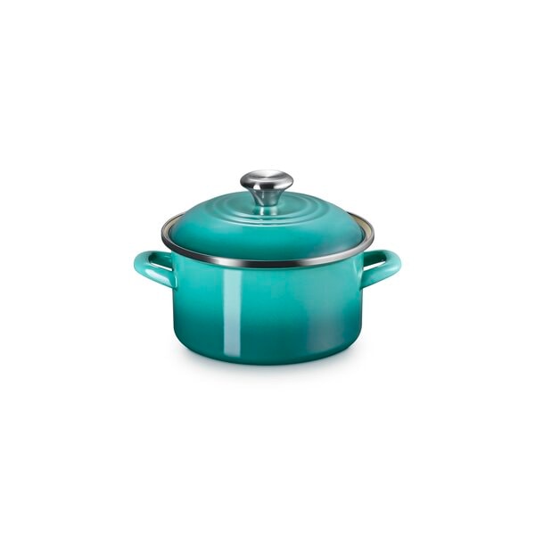 レア品未使用　ル・クルーゼ　ココット　トレフル　クローバー　20cm　エメラルド ル・クルーゼ LE CREUSET シグニチャー ココット・ロンド20cm ブルー