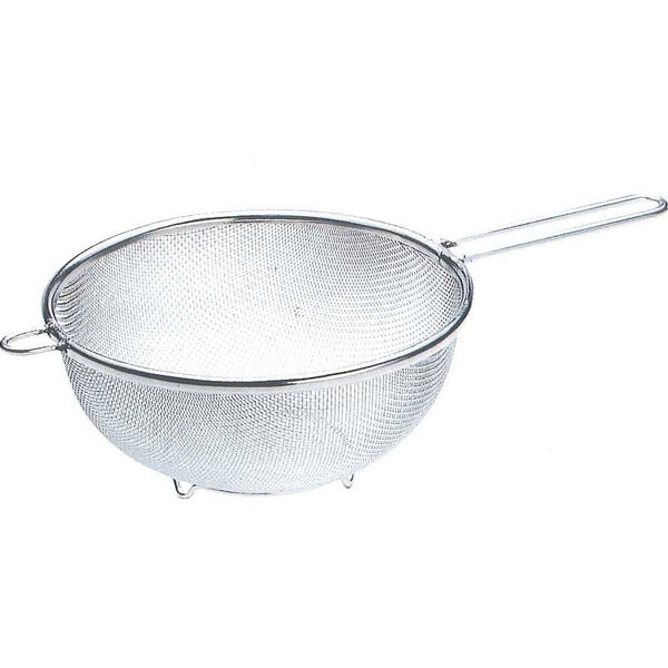 【お取り寄せ】【ロット：10】工房アイザワ  足付ストレーナー 18cm 1247
