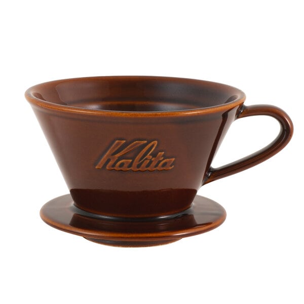 【お取り寄せ】カリタ Kalita 美濃焼駄知 MI 185 ドリッパー グロスブラウン 02113