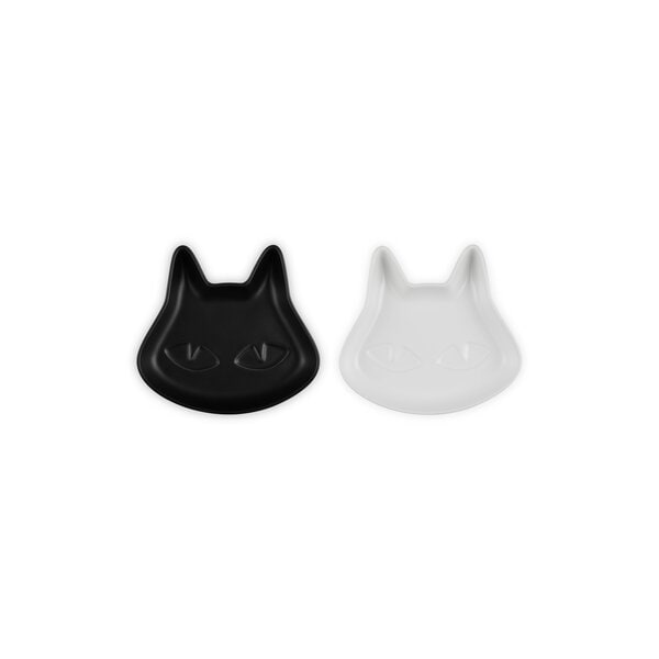 ル・クルーゼ LE CREUSET ミニ・キャット・プレート (2枚入り) マットブラック/ホワイト 89401008070009