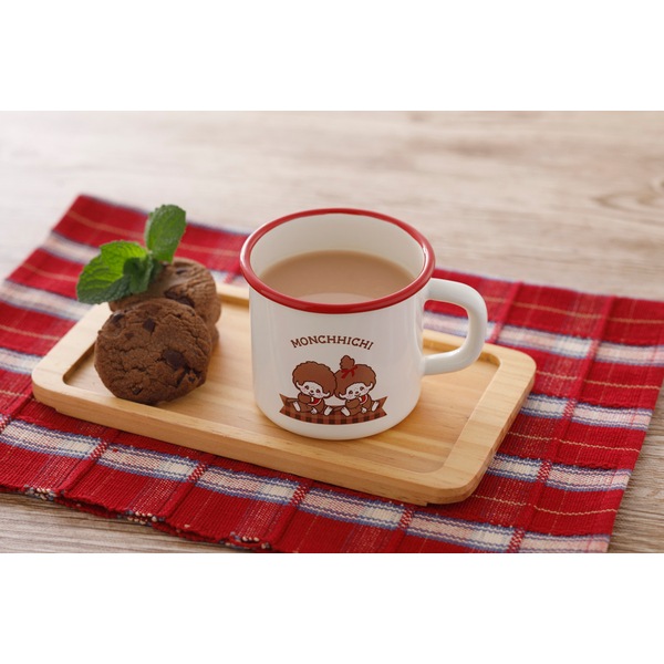 確認用　マグカップ お取り寄せ】富士ホーロー モンチッチチェック 7cmマグカップ