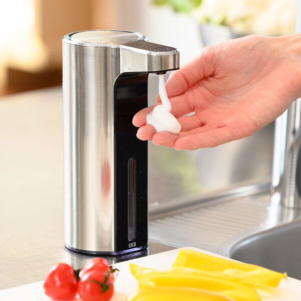 イーケーオー EKO JAPAN アロマ センサーソープディスペンサー 泡タイプ シルバー EK6088F-MT