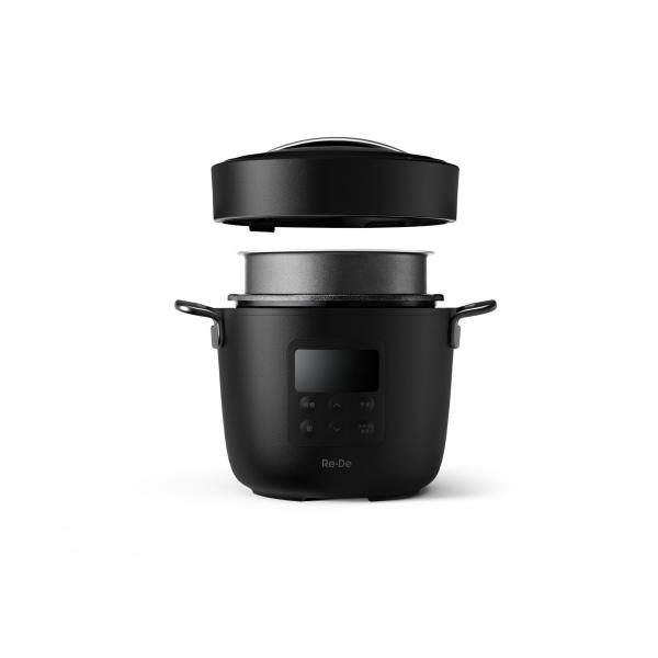 Re･De Pot (リデポット)  電気圧力鍋 2L ブラック EPC01A-20BK