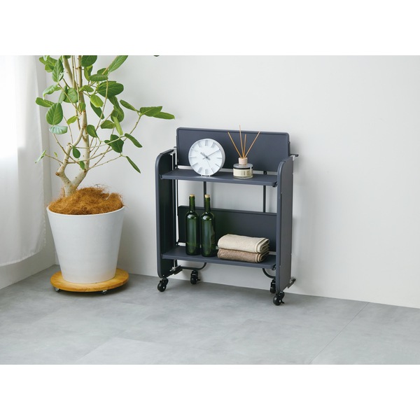 サンロクゴメソッド 365methods HOME DECOR フォールディングトローリー グレー WK280087