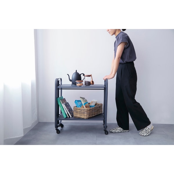 サンロクゴメソッド 365methods HOME DECOR フォールディングトローリー グレー WK280087