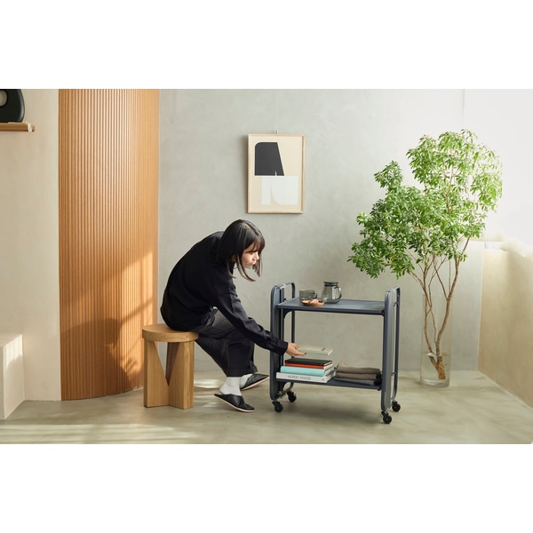 サンロクゴメソッド 365methods HOME DECOR フォールディングトローリー グレー WK280087