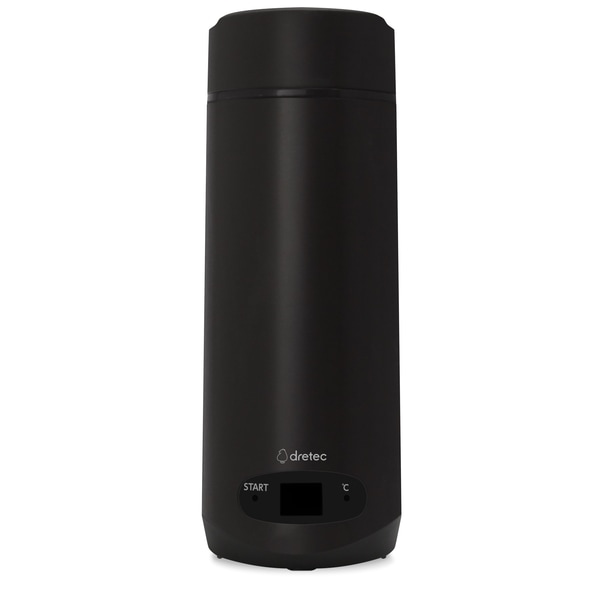【お取り寄せ】【ロット=24】ドリテック dretec 沸かせる温調ボトル　ブラック PO-166BK