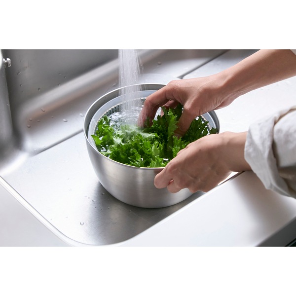 サンロクゴメソッド 365methods ステンレスサラダスピナー シルバー 4549351863545