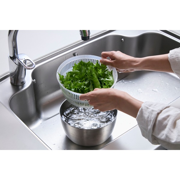 サンロクゴメソッド 365methods ステンレスサラダスピナー シルバー 4549351863545