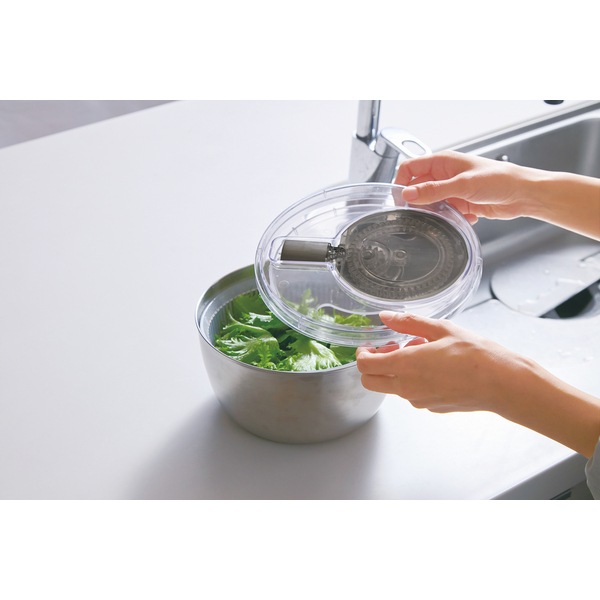 サンロクゴメソッド 365methods ステンレスサラダスピナー シルバー 4549351863545