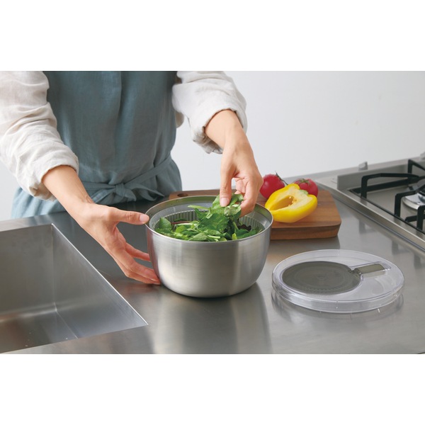 サンロクゴメソッド 365methods ステンレスサラダスピナー シルバー 4549351863545