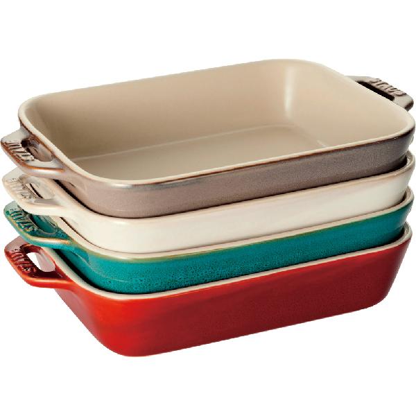 ストウブ staub ビンテージカラー レクタンギュラーディッシュ20cm
