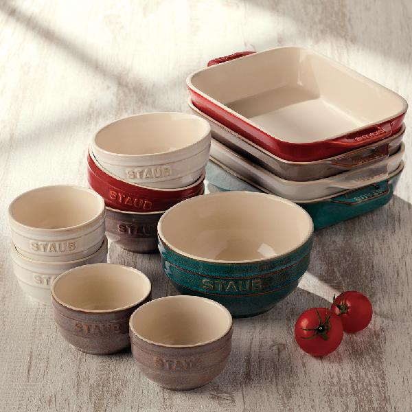 STAUB ターコイズ ミルクパン 約20cm ストウブ staub ビンテージカラー レクタンギュラーディッシュ20cm
