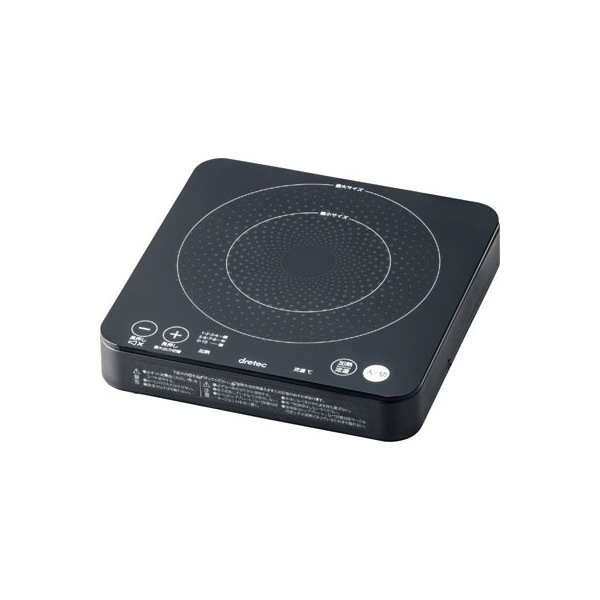 【お取り寄せ】【ロット=12】ドリテック dretec ＩＨクッカー「ピッコリーノ」 DI-217BK
