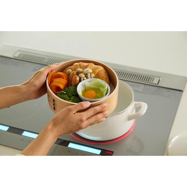 富士ホーロー せいろ付きホーロー鍋20cm ホワイト SER-20W.W