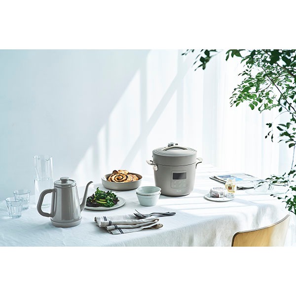 【お取り寄せ】【ロット＝12】Re･De Kettle (リデケトル)  温度調節電気ケトル 1L ヒュッゲグレー　RD-K002HG