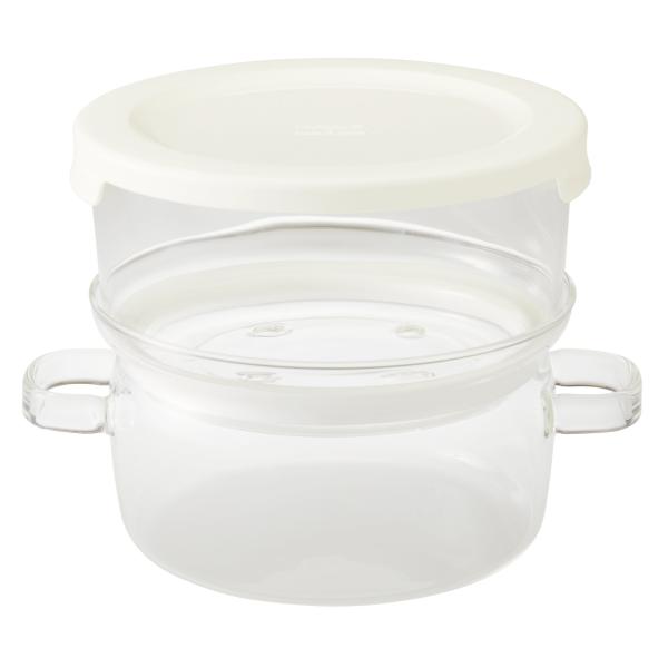 ハリオ HARIO 「ガラスのある生活」 ガラスのせいろ蒸し器 クリア GSM-2-OW