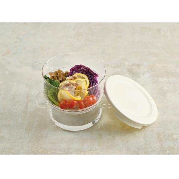 ハリオ HARIO 「ガラスのある生活」 ガラスのせいろ蒸し器 クリア GSM-2-OW