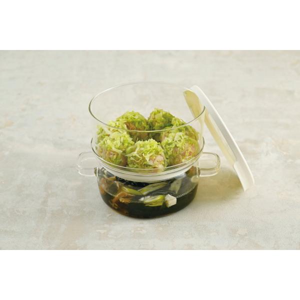 ハリオ HARIO 「ガラスのある生活」 ガラスのせいろ蒸し器 クリア GSM-2-OW