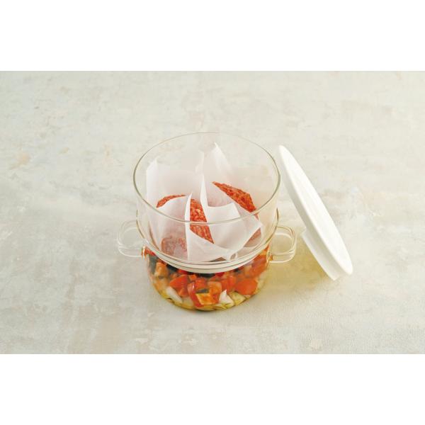 ハリオ HARIO 「ガラスのある生活」 ガラスのせいろ蒸し器 クリア GSM-2-OW