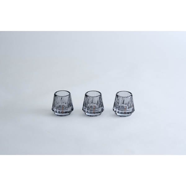 エペイオス EPEIOS キスカップ (ガラス製「スモーキーブラック」x3点セット) トワイライト CC003AMUN1