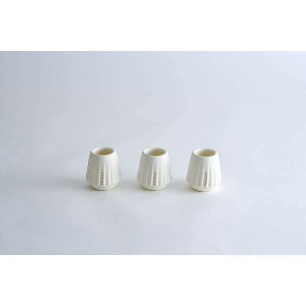 エペイオス EPEIOS キスカップ (陶器製「ピュアホワイト」x3点セット) ホワイト CC002ACUN1