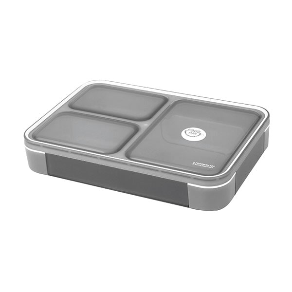 シービージャパン CB JAPAN dsk.pig 薄型弁当箱 フードマン600 クリアライトグレー